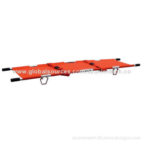 2-fold Aluminum Alloy Stretcher, Used for Hospitals, Sports, Ambulance, Self-weight 5kg